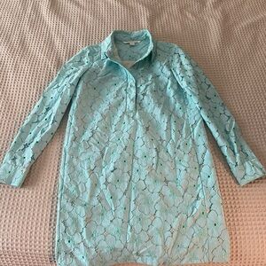 Diane Von Furstenberg Leandra Lace Shirt Dress